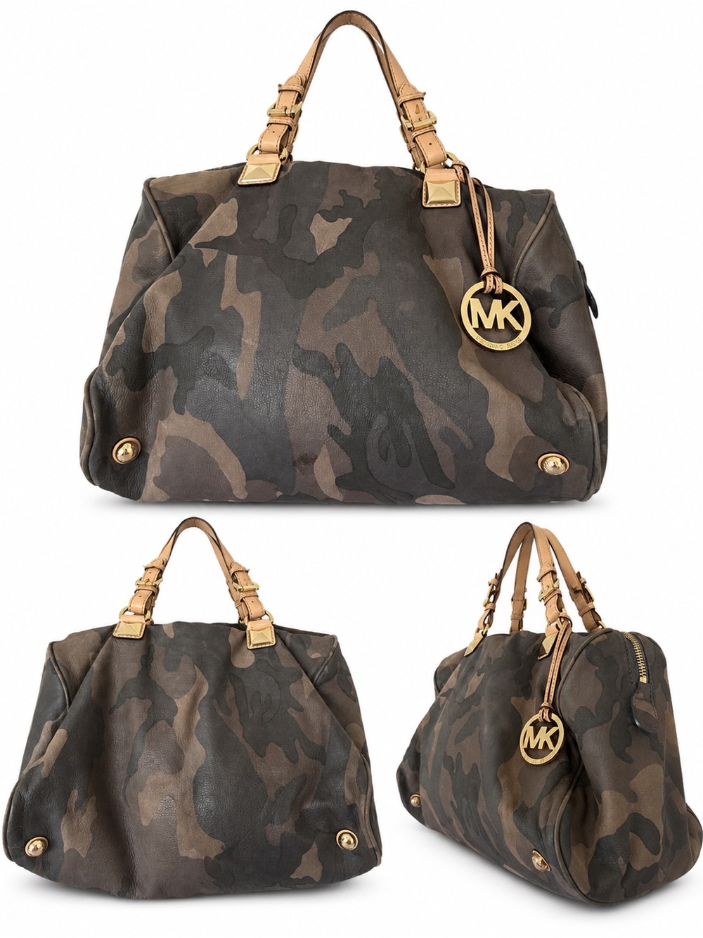 Michael Kors Camo Hobo Shoulder Bag — Disclosed Condition